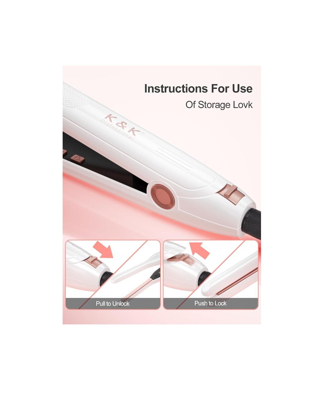 اتو و حالت دهنده مو اتو موی کوچک فاقد جنسیت K&K