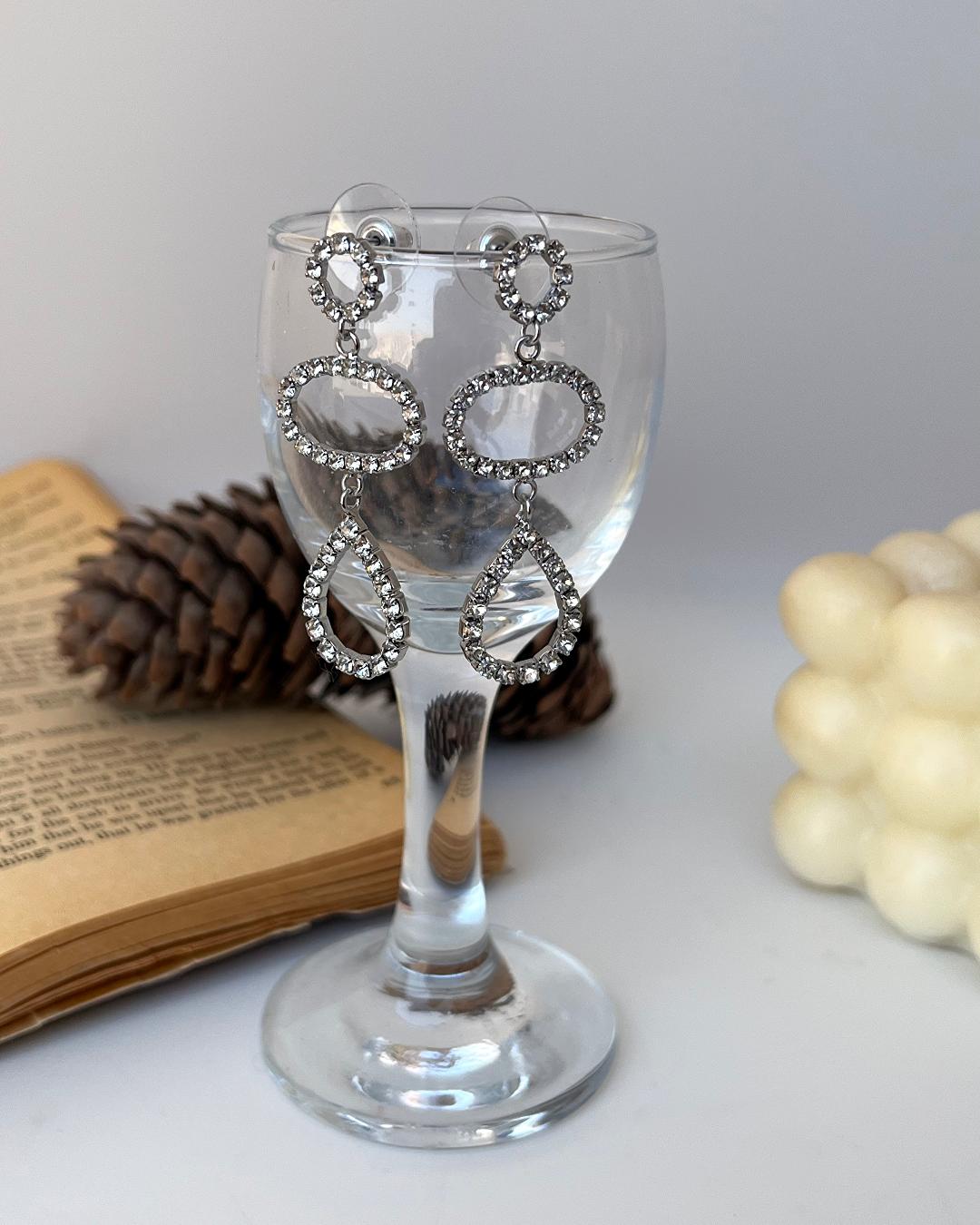 گوشواره فول نگین مجلسی زنانه parfois