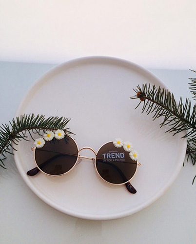 عینک گرد زنانه Six Free کتانی