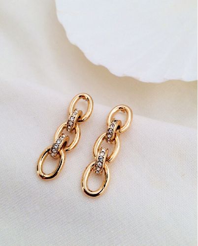 گوشواره كارتير تركيبى با نگين زنانه Tosh