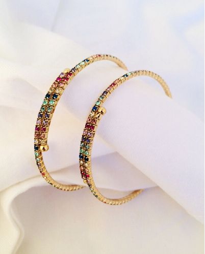 دست بند نگينى مولتى كالر زنانه Tosh