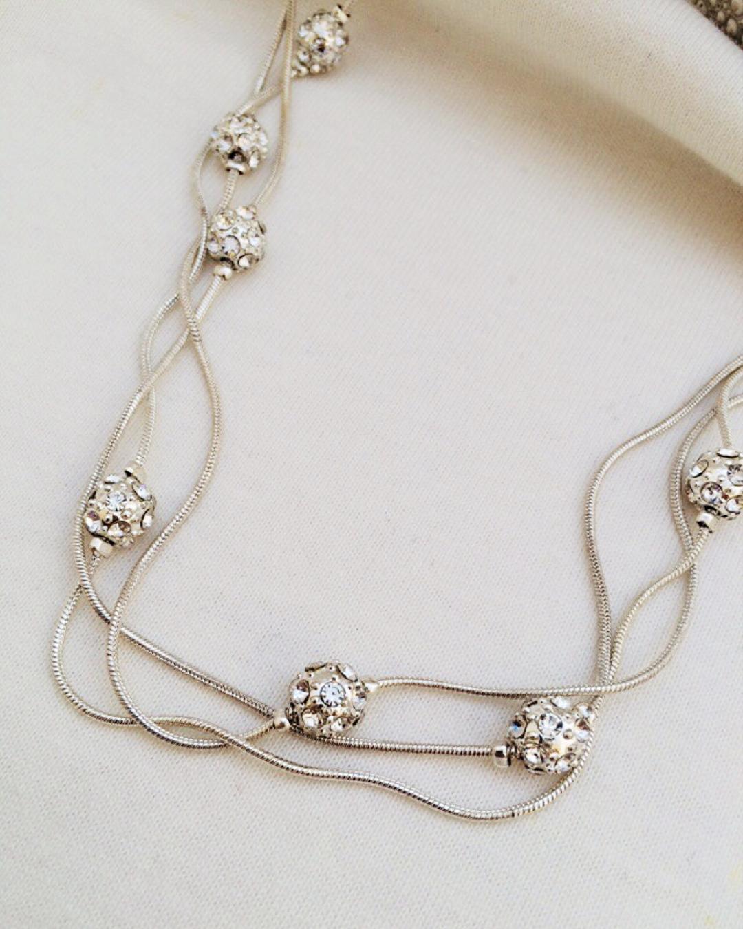 گردنبند 3 رج پوپكى زنانه Tosh