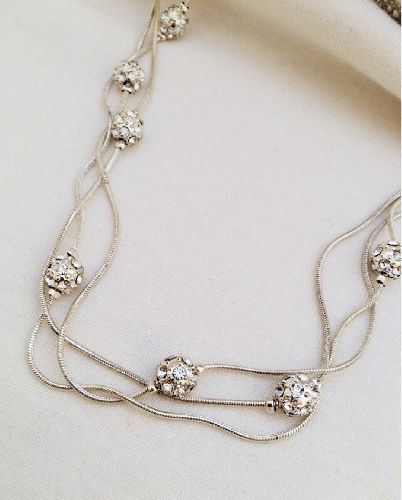 گردنبند 3 رج پوپكى زنانه Tosh