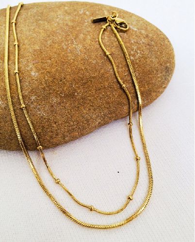 پا بند 2لاين ظريف زنانه Tosh Free طلایی