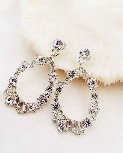 گوشواره مجلسى فول نگين زنانه Tosh