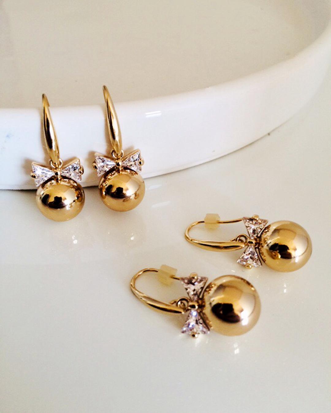 گوشواره قلابى پاپيونى زنانه Tosh