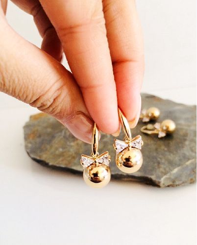 گوشواره قلابى پاپيونى زنانه Tosh