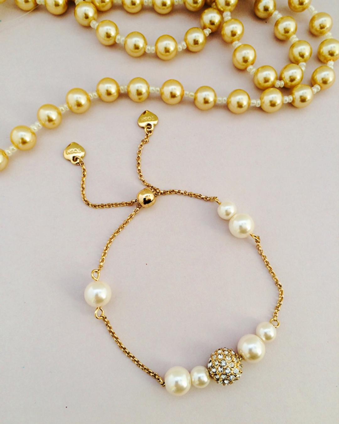 دست بند كرواتى مرواريدى زنانه Tosh