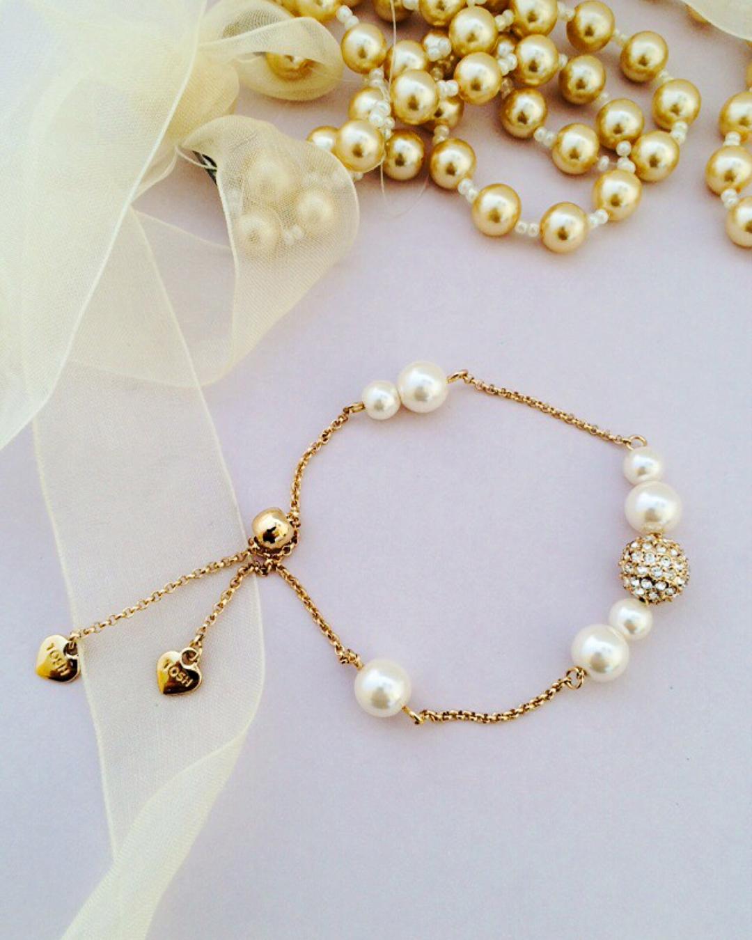 دست بند كرواتى مرواريدى زنانه Tosh