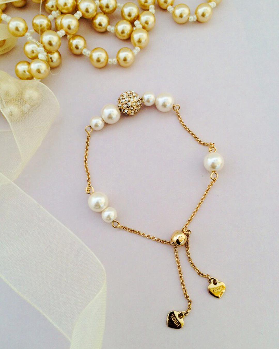 دست بند كرواتى مرواريدى زنانه Tosh