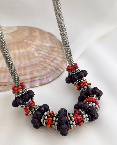 گردنبند ماری پهن ترکیبی زنانه Parfois