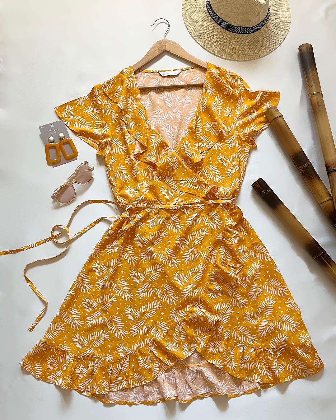 پیراهن هاوایی نخی زنانه Collection