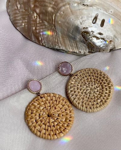 گوشواره ساحلی حصیری زنانه Tosh