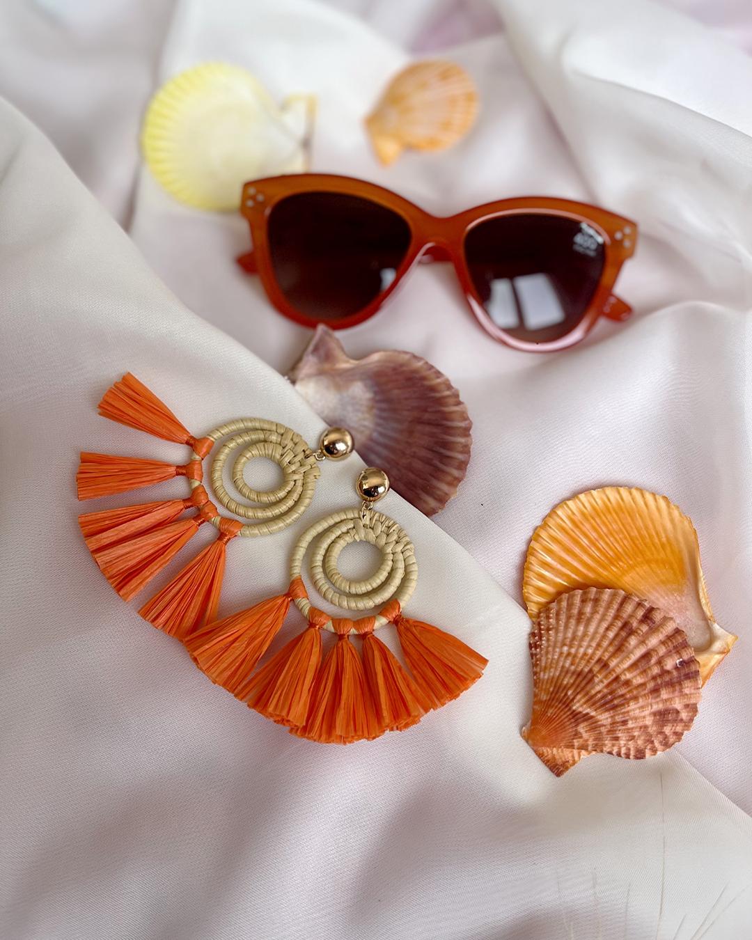 گوشواره حصیری ترکیبی زنانه Tosh