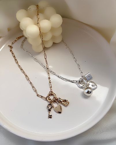 گردنبند کارتیه ۳ اویز زنانه Tosh