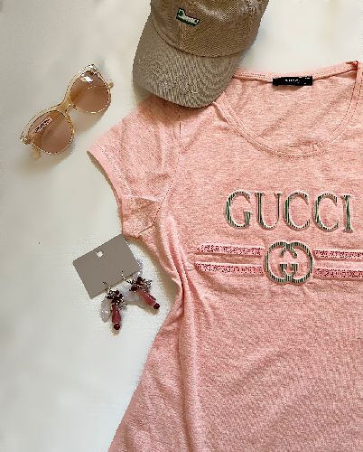 تیشرت یقه گرد زنانه Gucci