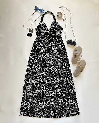 پیراهن پلنگی بلند زنانه Freebrand