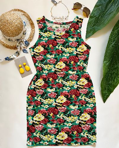 پیراهن گل گلی زنانه E & D