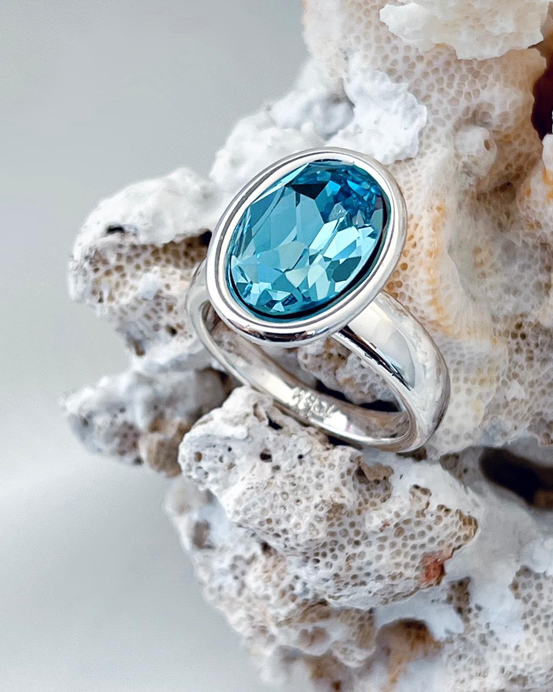 انگشتر تک نگین سواروسکی زنانه Tosh