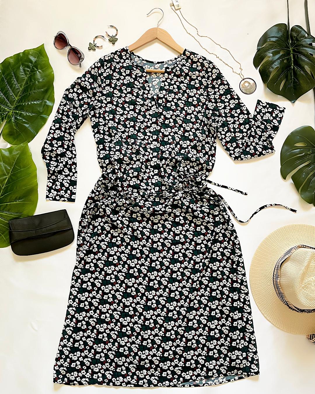 پیراهن مانتویی گلگلی زنانه Freebrand