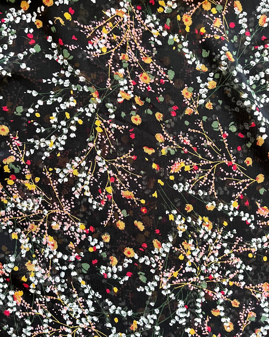 پیراهن حریر گلگلی ریز زنانه Into