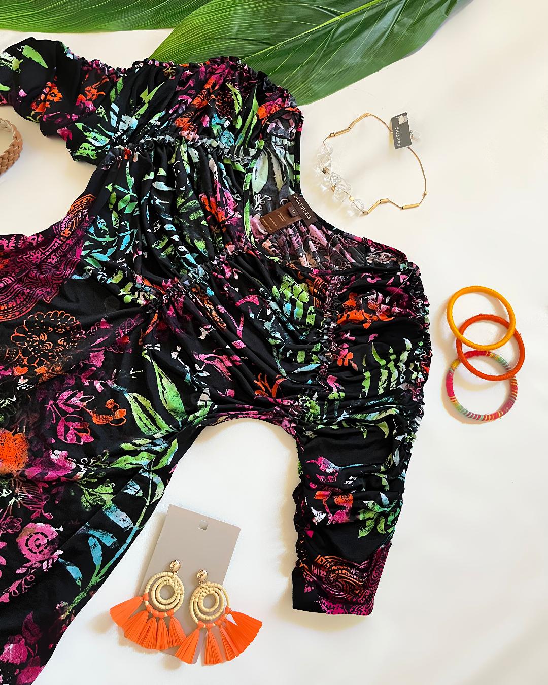 بلوز یقه چین چین زنانه Multiples