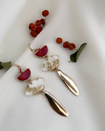 گوشواره ترکیبی قلاب دار زنانه Tosh