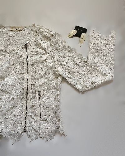 ژاکت دانتل توری درشت زنانه NAF NAF