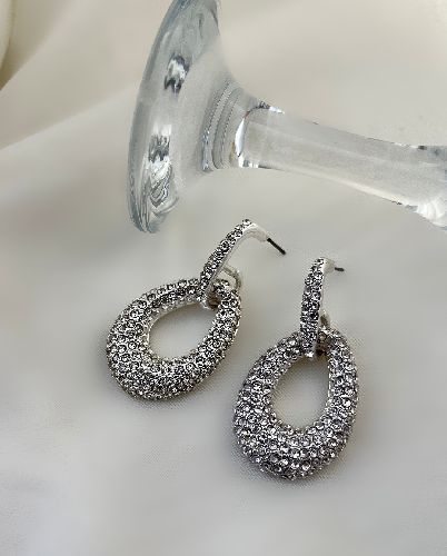 گوشواره فول نگین مجلسی زنانه Tosh