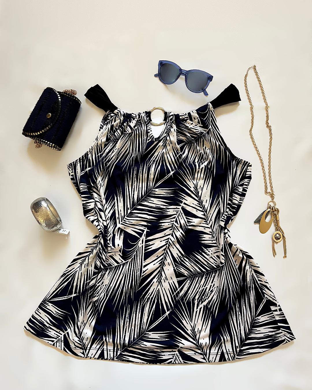 تاپ یقه دو حالته زنانه N. W. D