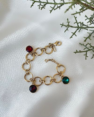 دست بند نگین ابنباتی زنانه Tosh