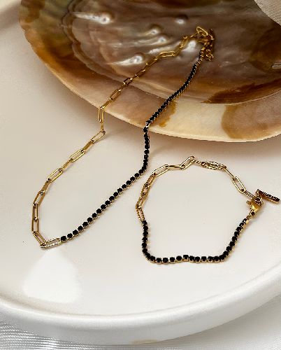 ست بدلیجات هرمس و نگیندار زنانه Tosh