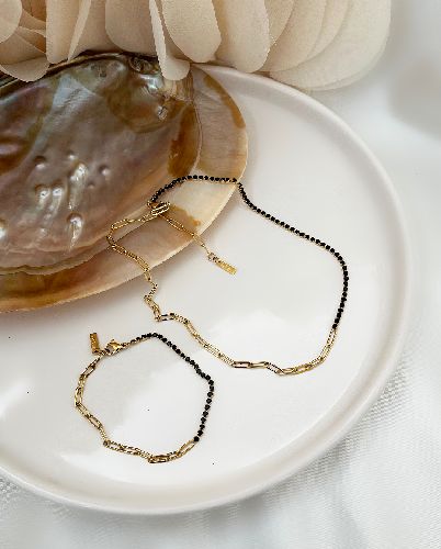 ست بدلیجات هرمس و نگیندار زنانه Tosh