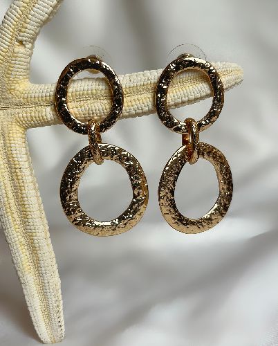 گوشواره مینیمال چکش کاری زنانه Tosh