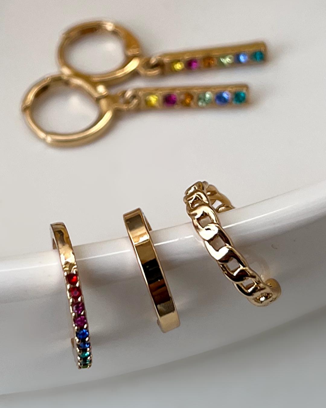 گوشواره پک مولتی کالر زنانه Tosh