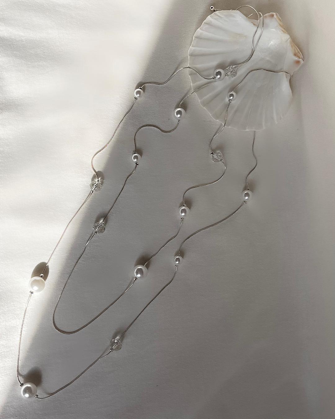 گردنبند رولباسی بلند مرواریدی زنانه Accessories