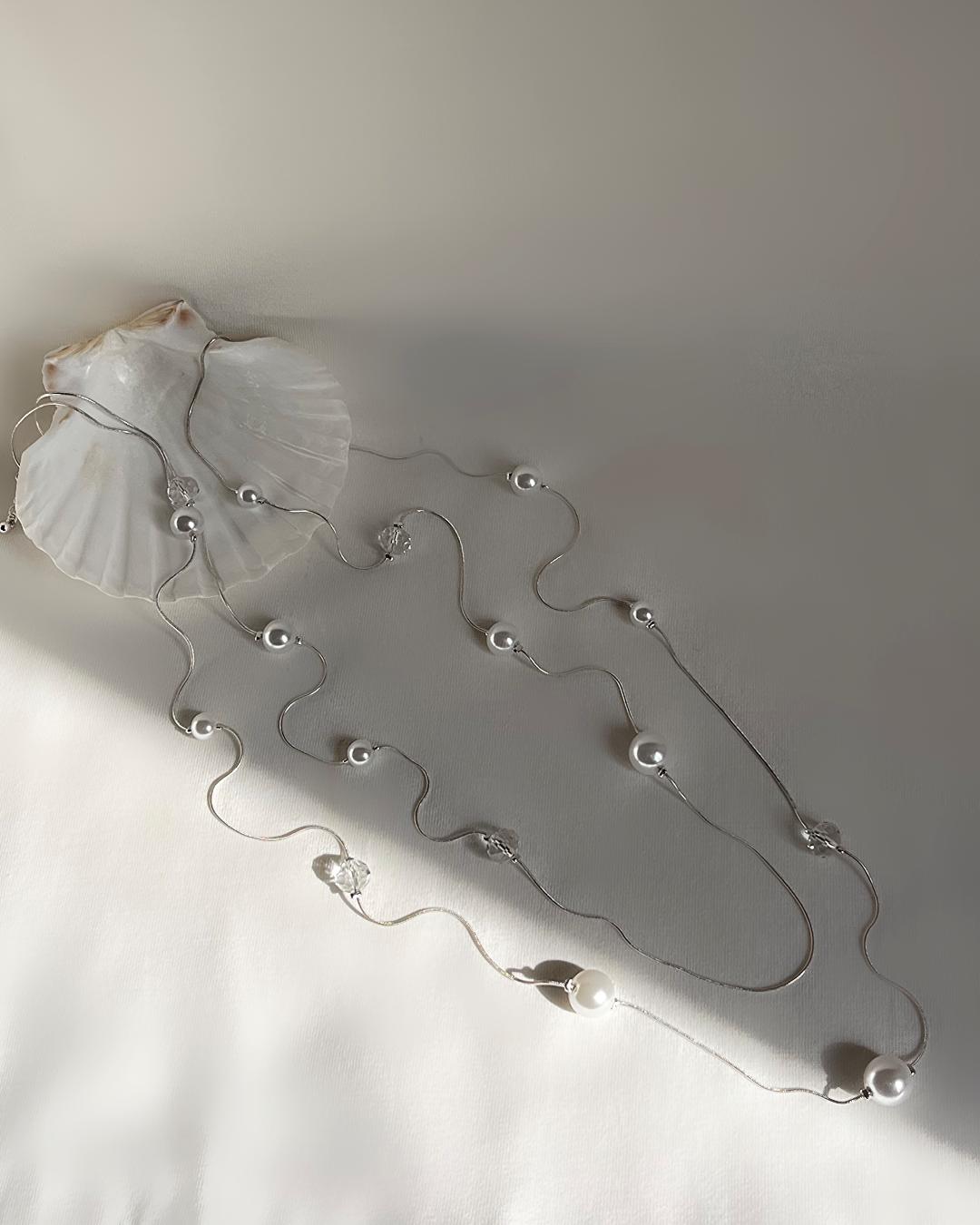 گردنبند رولباسی بلند مرواریدی زنانه Accessories