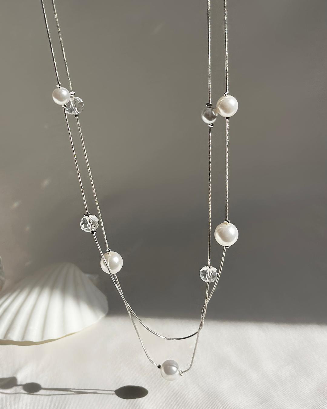 گردنبند رولباسی بلند مرواریدی زنانه Accessories