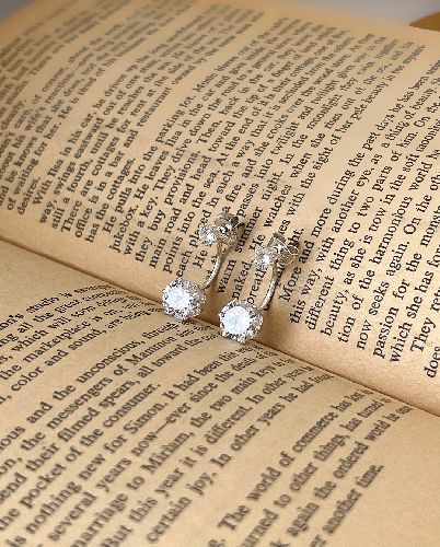 گوشواره دو تکه اویز از پشت زنانه Tosh