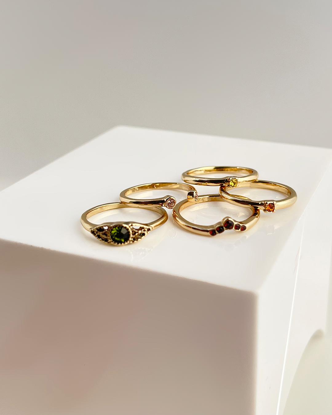 انگشتر پک مولتی کالر زنانه Six