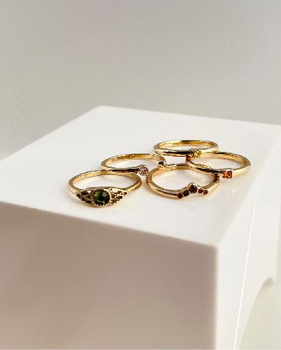 انگشتر پک مولتی کالر زنانه Six