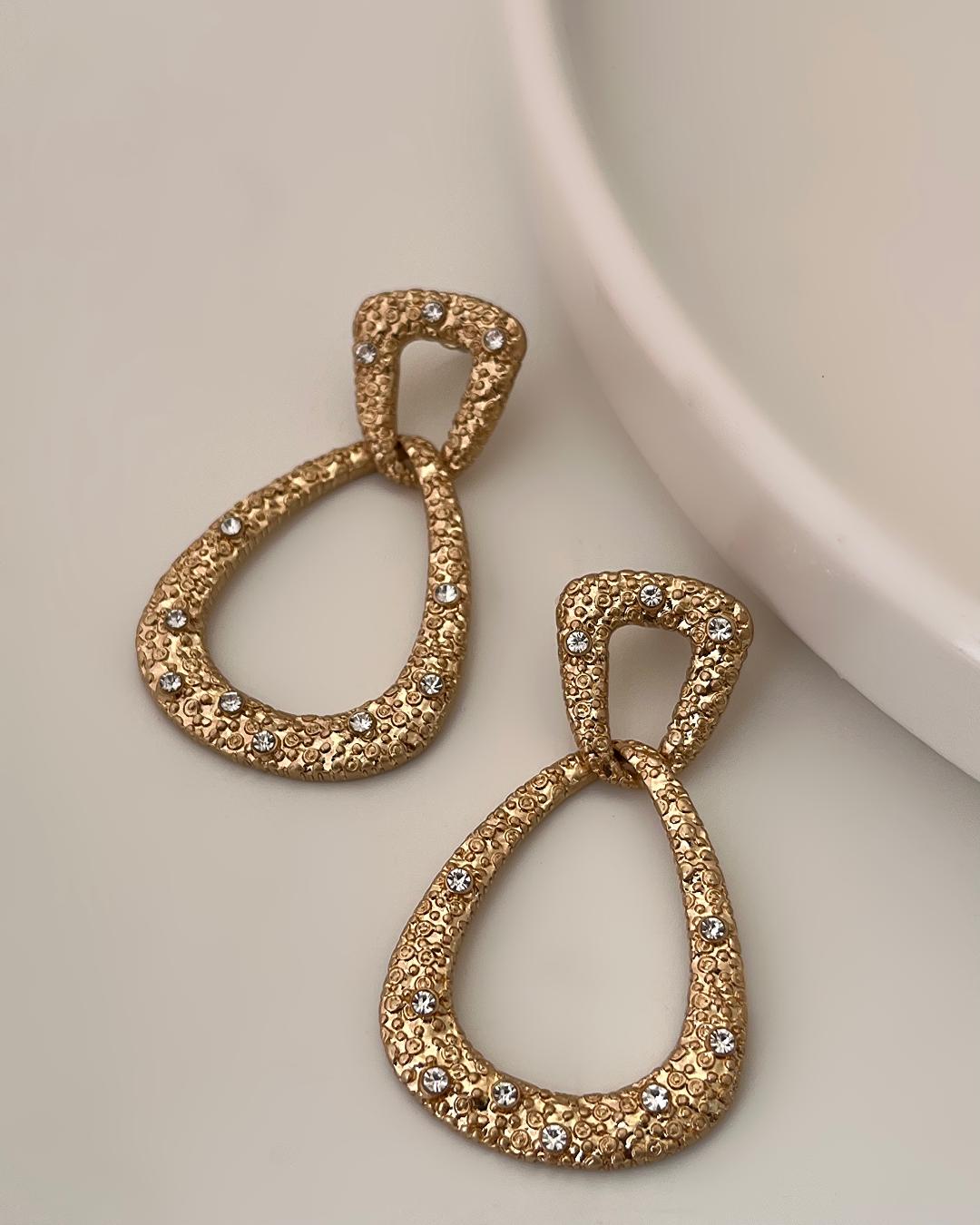 گوشواره مینیمال چکشی زنانه Six