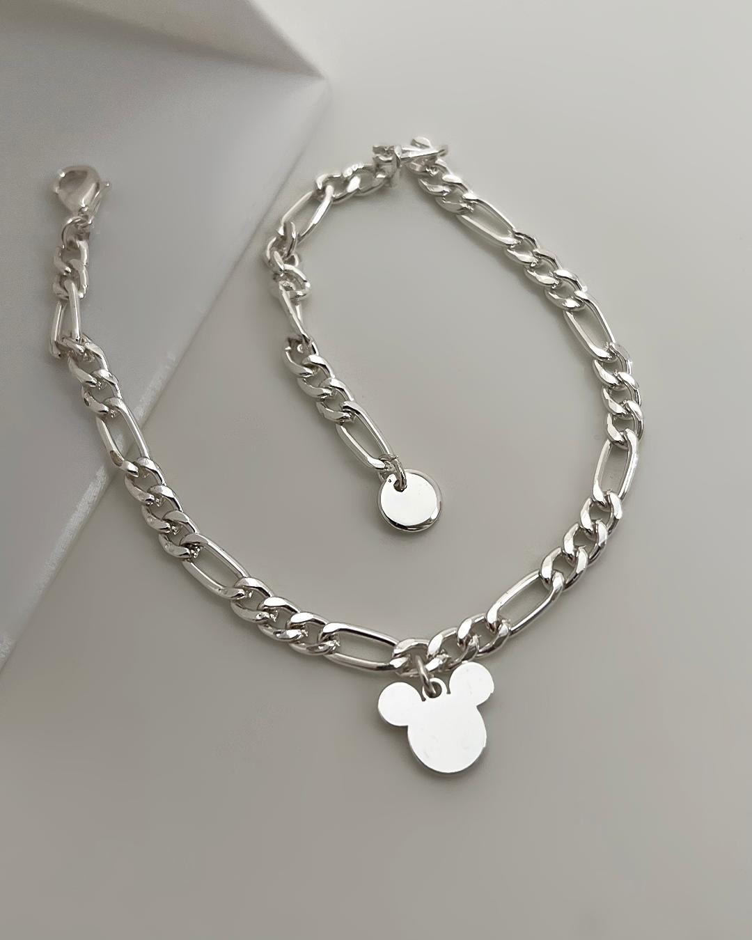 دست بند فیگارو اویز مینی ماوس دیزنی زنانه SIX