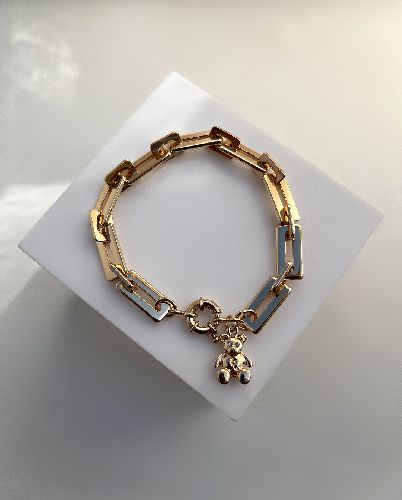 دست بند اویز خرسی زنانه SIX