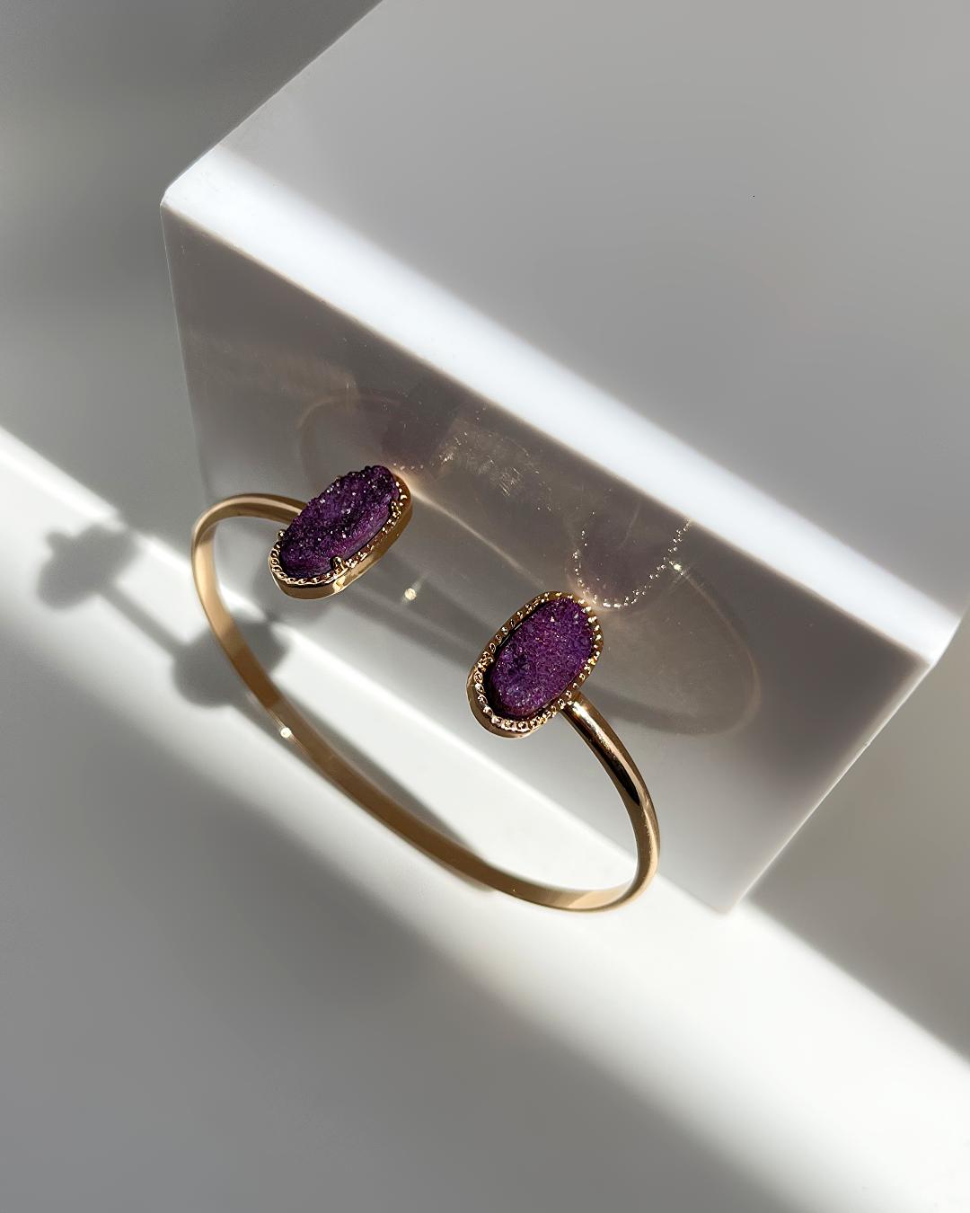 دست بند بنگل کریستالی زنانه I AM