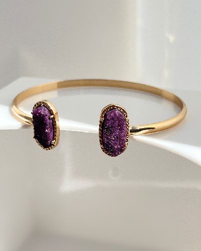 دست بند بنگل کریستالی زنانه I AM