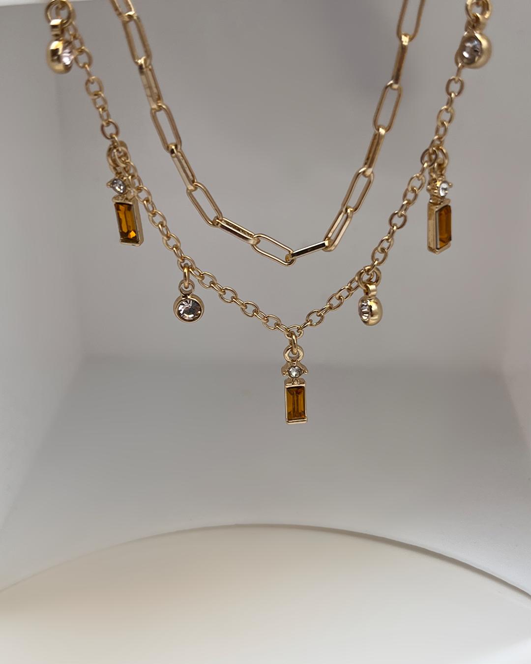 دست بند دو‌لاین آویز دار زنانه Six