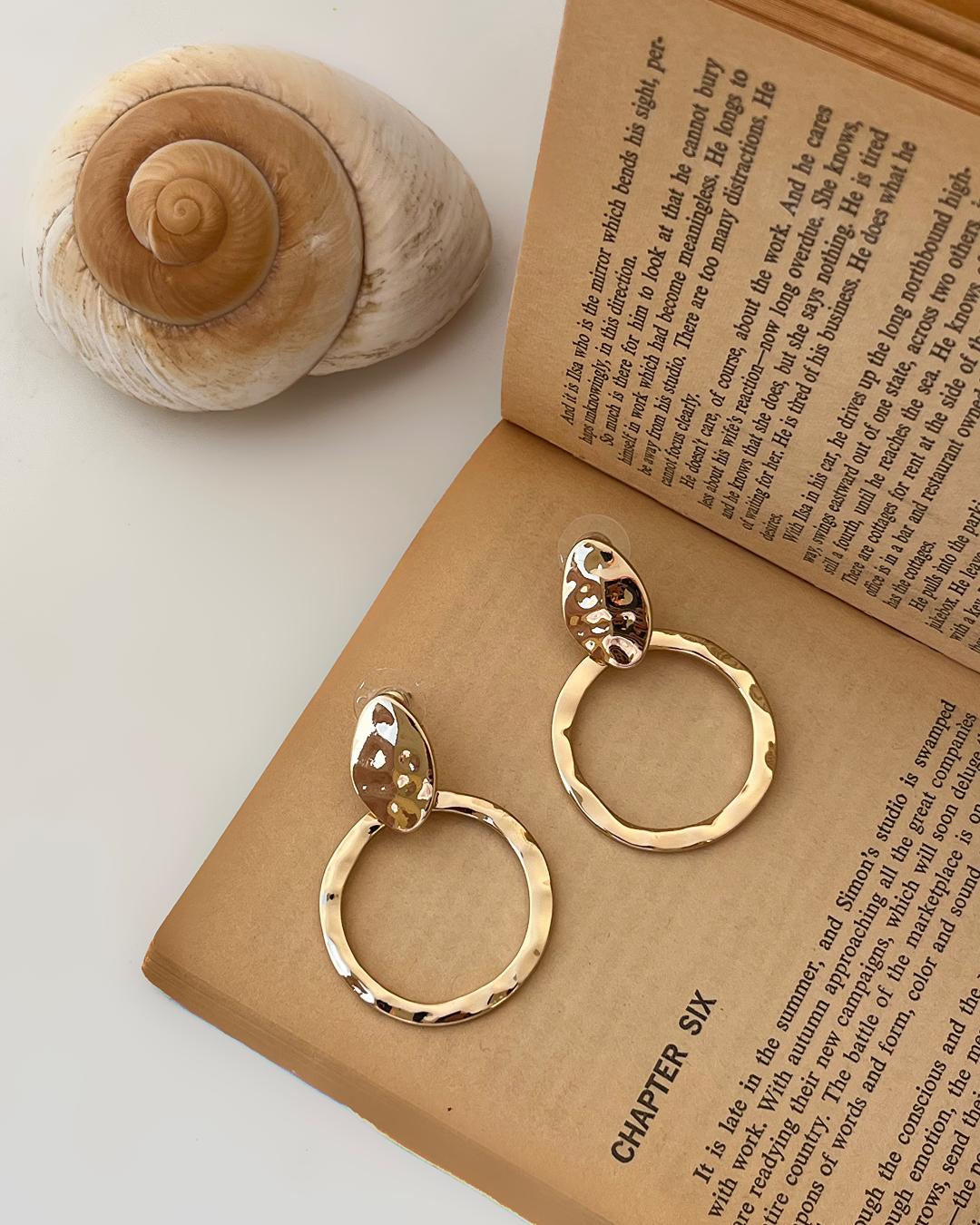 گوشواره حلقه چکشی زنانه Tosh