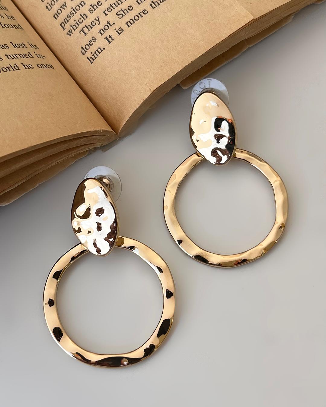 گوشواره حلقه چکشی زنانه Tosh