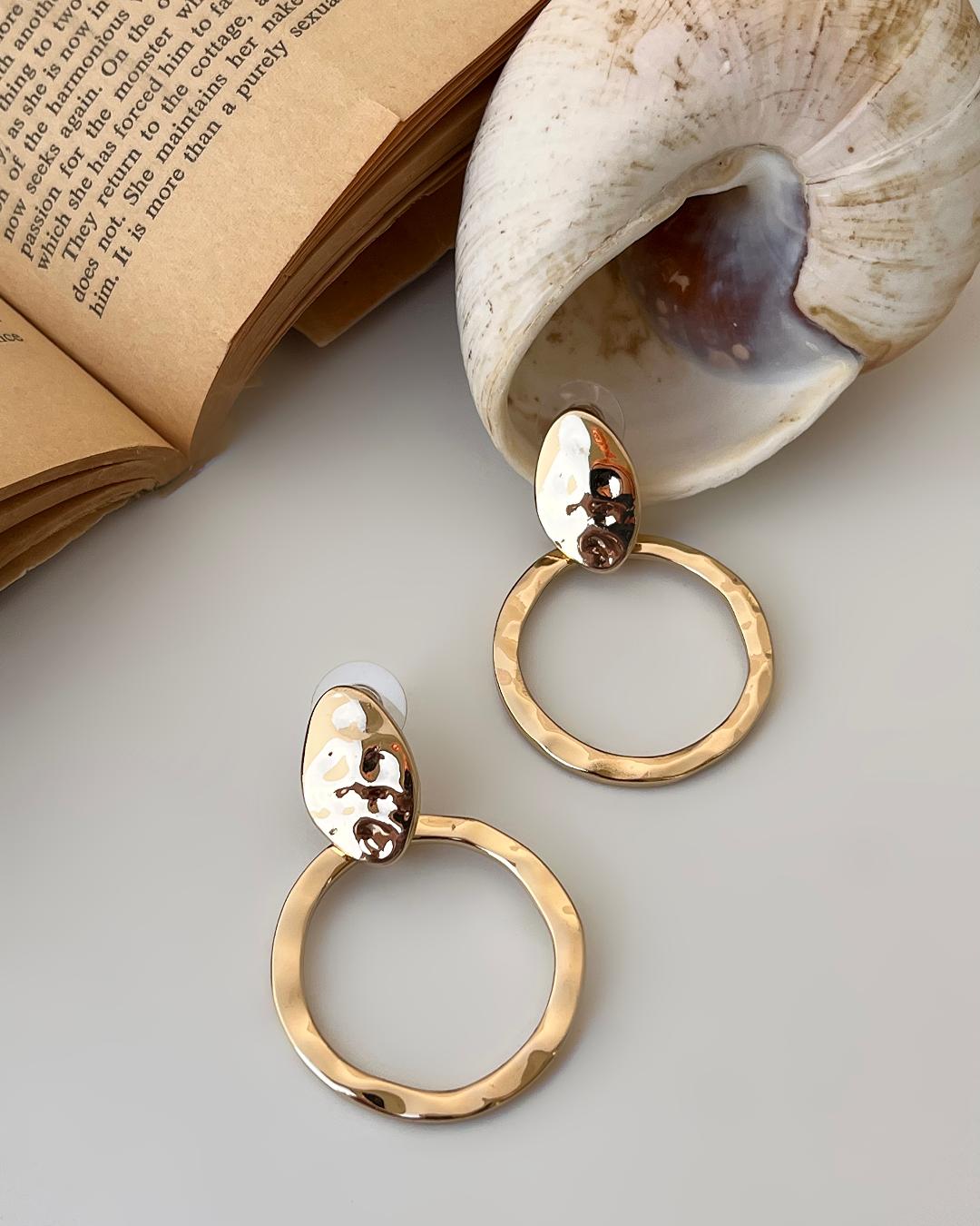 گوشواره حلقه چکشی زنانه Tosh